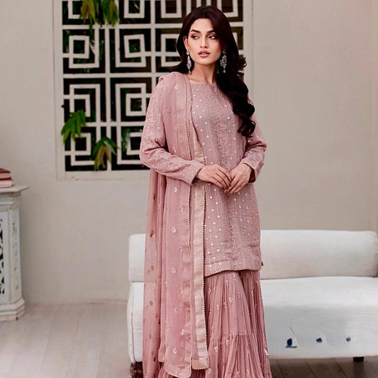 Pestle Pink Sharara Suit