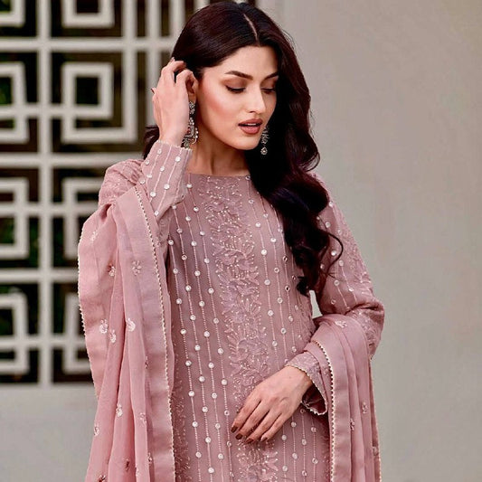 Pestle Pink Sharara Suit