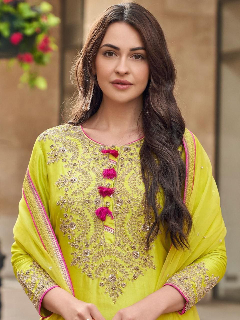 Wedding-Ready Kurti Palazzo Dupatta Sets in Georgette Fabric