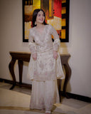 Fully Stitched Fancy Outfit – Embroidered & Sequined Top with Plazzo and Dupatta