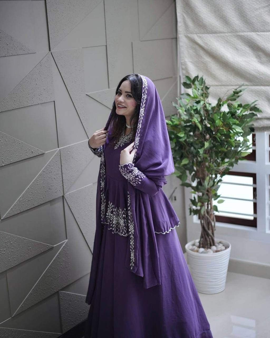 Designer Party Wear Look Top With Lehenga & Dupatta Set.