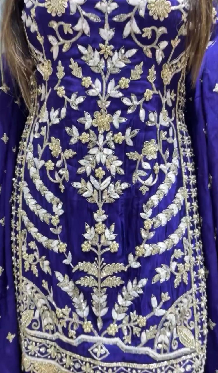 Royal Look Sharara Ensemble with Intricate Embroidery Work