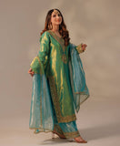 Heavily Embroidered Designer Top-Plazzo Set with Stylish Dupatta