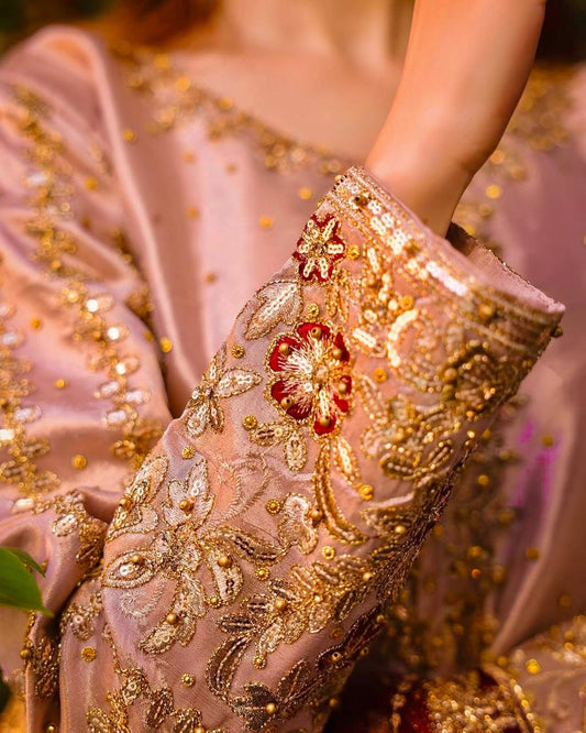 Heavily Embroidered Fancy Top-Plazzo Set with Matching Dupatta