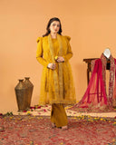 Heavy Crepe Silk Top and Farshi Salwar with Canvas Belt and Butterfly Net Dupatta