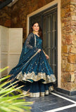 Graceful Gold Crazy Fabric Sharara Suit Set with Intricate Embroidery, Sequence Work, and Coordinated Dupatta