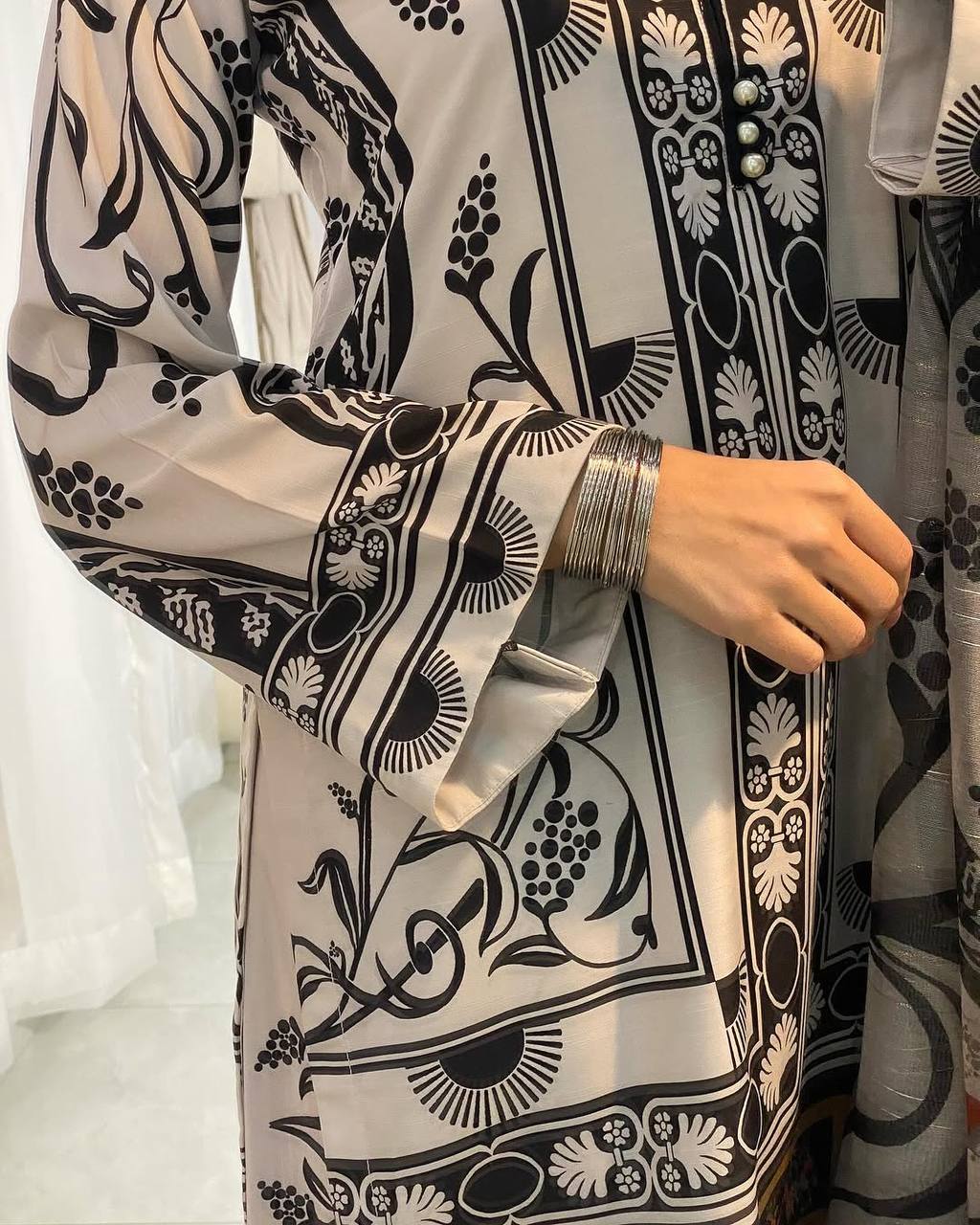 Designer Party Wear Co Ord Set in Pure Natural Crepe with Digital Print and Dupatta