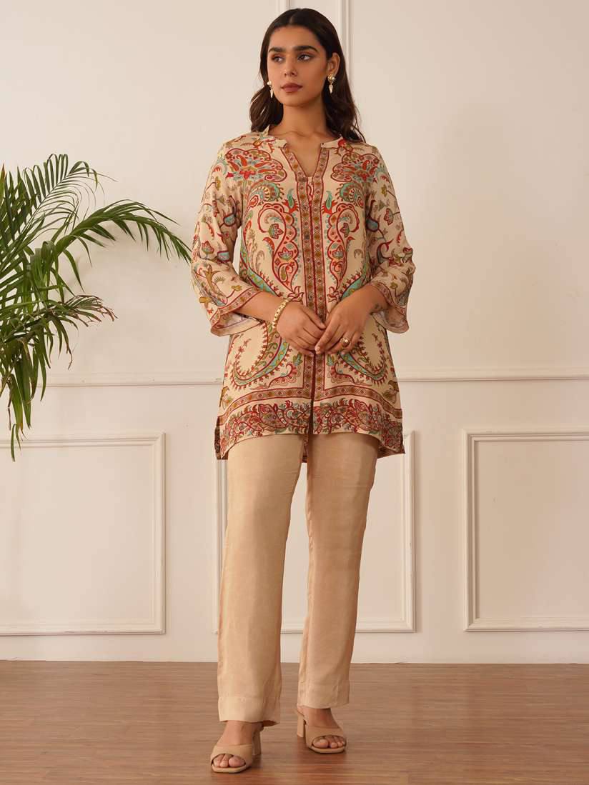 Upgrade Your Wardrobe with This Stunning Digital Printed Crepe Coords Set for All-Day Comfort