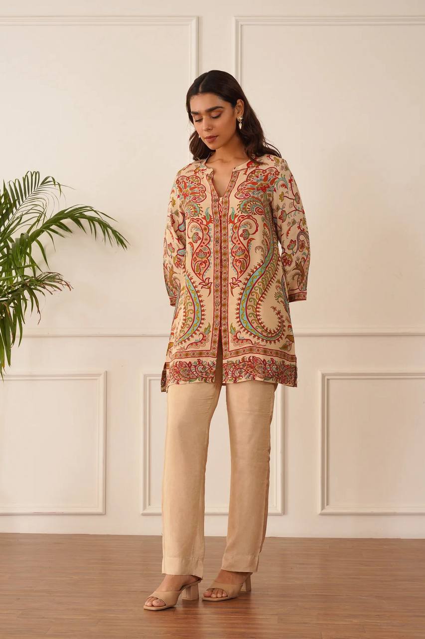 Upgrade Your Wardrobe with This Stunning Digital Printed Crepe Coords Set for All-Day Comfort