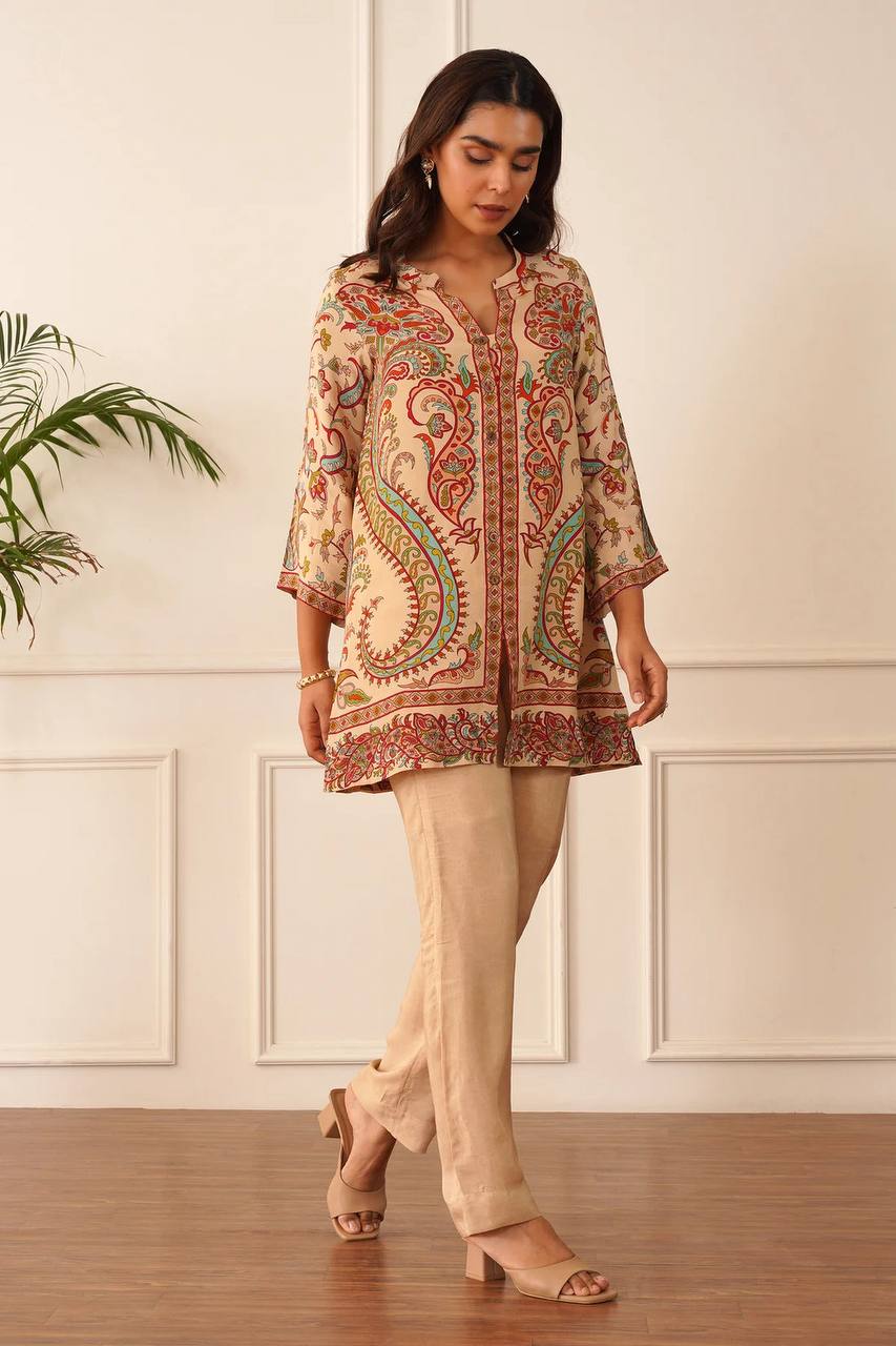 Upgrade Your Wardrobe with This Stunning Digital Printed Crepe Coords Set for All-Day Comfort