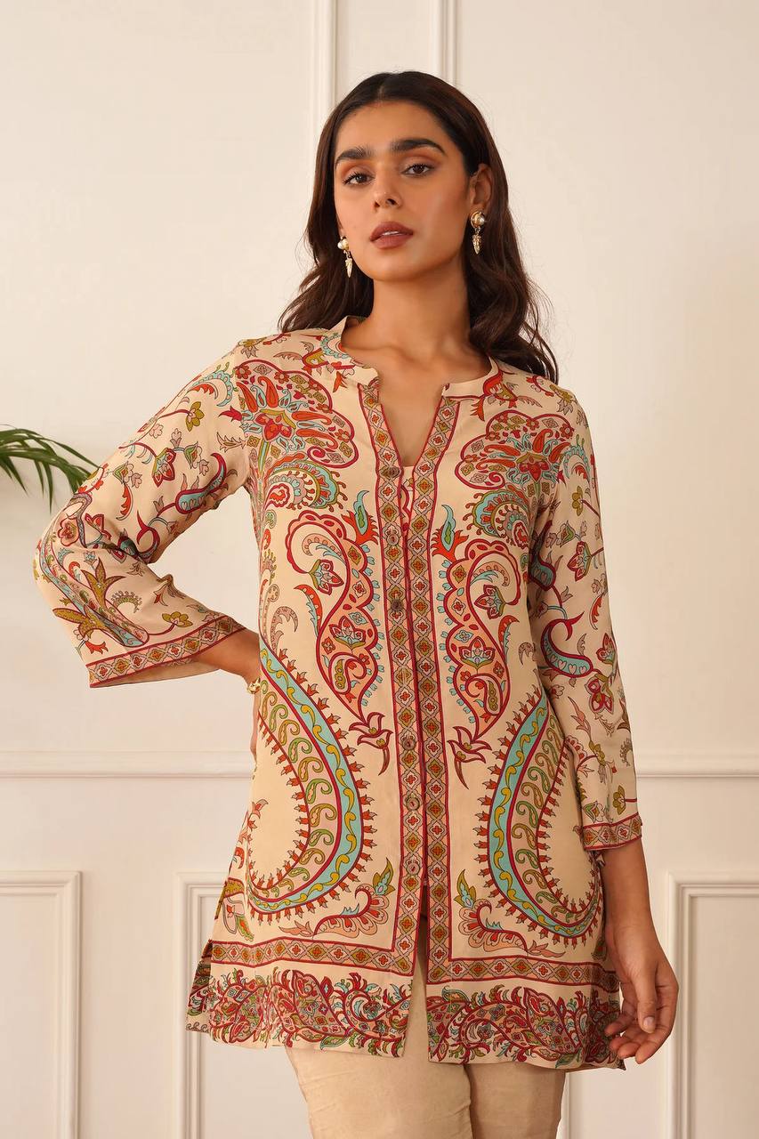 Upgrade Your Wardrobe with This Stunning Digital Printed Crepe Coords Set for All-Day Comfort