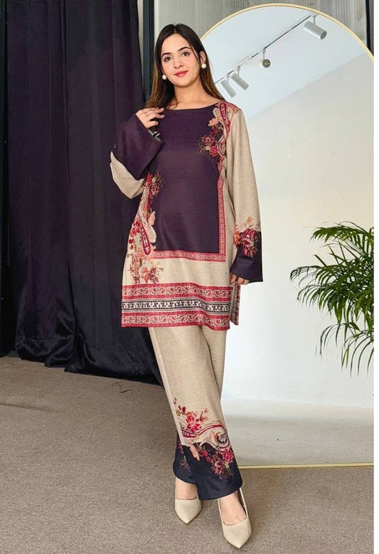 Premium Digital Printed Co-Ord Set in Pure Natural Crepe for Elegant Daily & Festive Wear