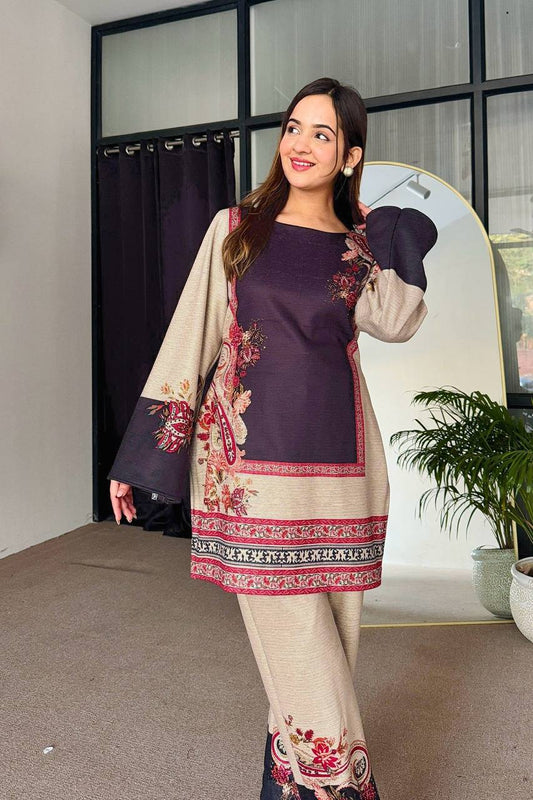 Premium Digital Printed Co-Ord Set in Pure Natural Crepe for Elegant Daily & Festive Wear