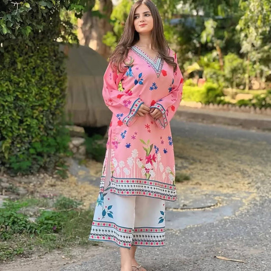 Natural Crepe Co-ords Set with Plazzo â Traditional Aesthetic with a Modern Twist