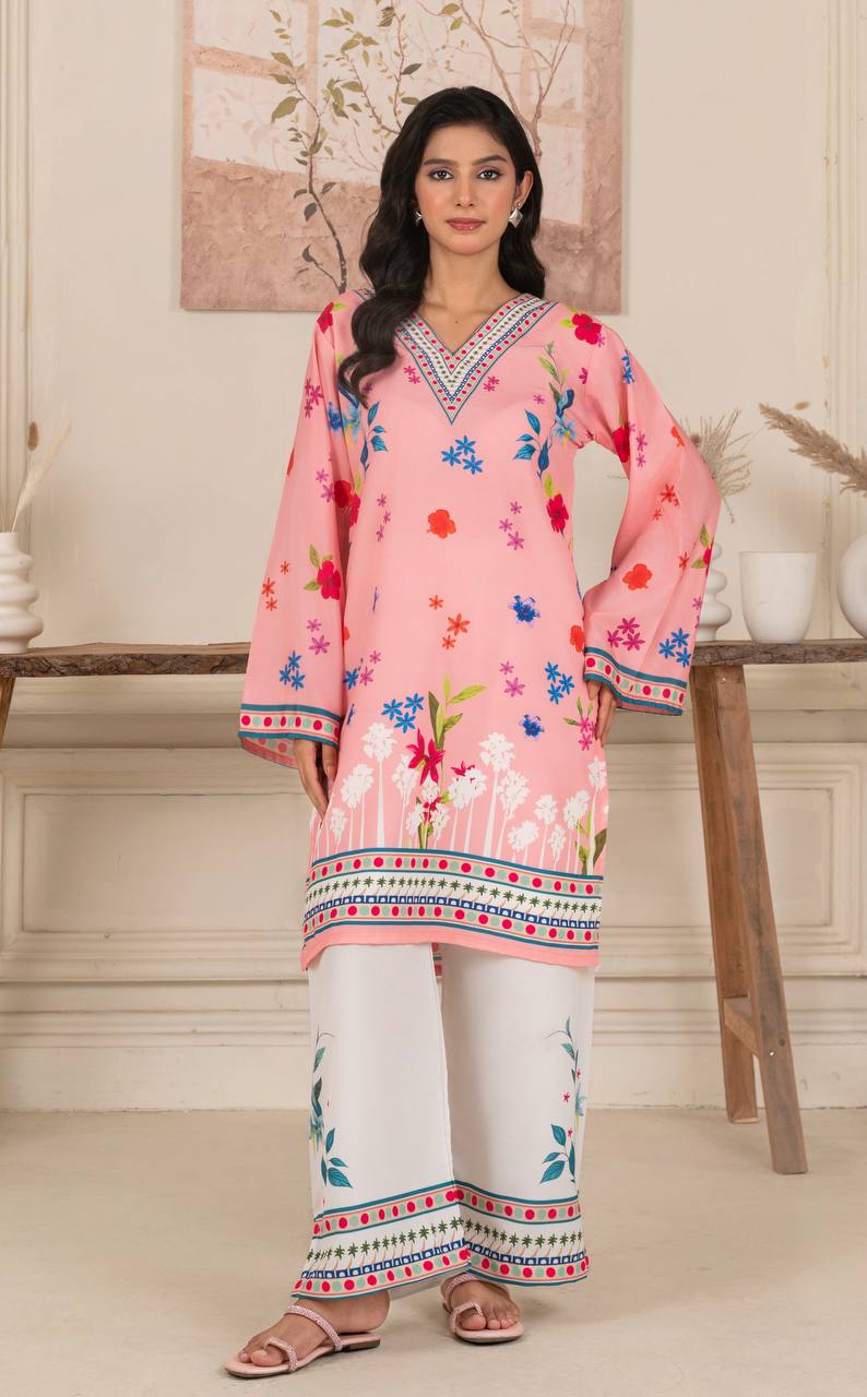 Natural Crepe Co-ords Set with Plazzo โ Traditional Aesthetic with a Modern Twist