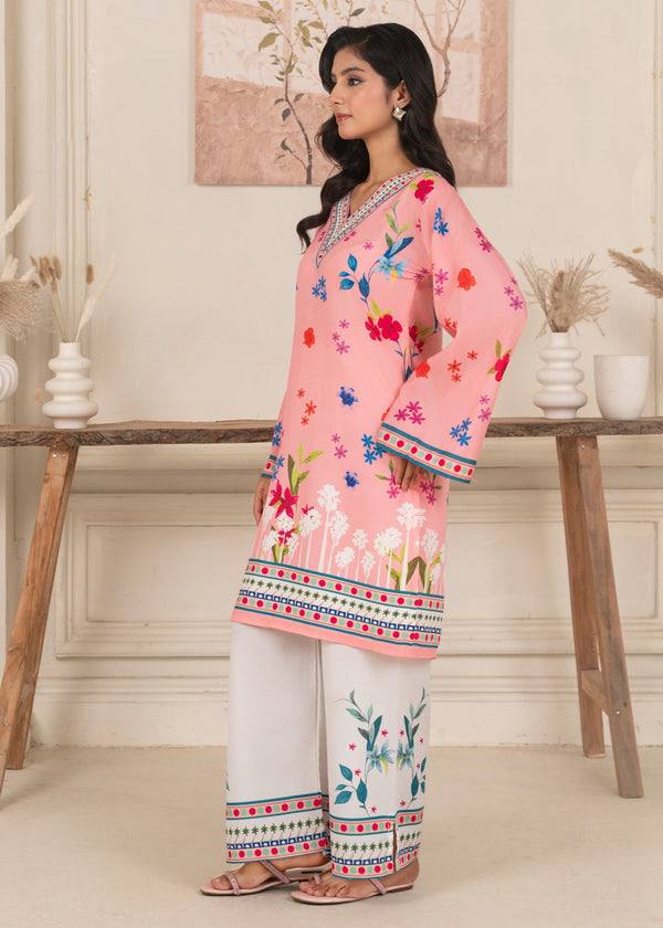 Natural Crepe Co-ords Set with Plazzo โ Traditional Aesthetic with a Modern Twist