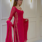 Divya Faux Georgette Palazzo Suite with Sequce work and Dupatta