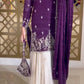 Party Wear Silk Coding Work Fully Stitched Plazo Suit Set