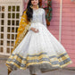 New Party Wear Heavy Faux Georgette Gown, Dupatta & Bottom Set