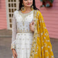 New Party Wear Heavy Faux Georgette Gown, Dupatta & Bottom Set