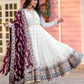 New Party Wear Heavy Faux Georgette Gown, Dupatta & Bottom Set