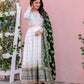 New Party Wear Heavy Faux Georgette Gown, Dupatta & Bottom Set