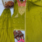 Off White Premium Designer Readymade Top Sharara Plazzo & Dupatta