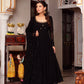 Designer Faux Georgette Top with Lace Border and Handwork, Cotton Elasticated Pant, and Embroidered Dupatta