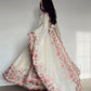 Elegant Fully Stitched Gown Ensemble with Heavy Embroidery and Butter Silk Pant