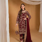 Stunning Stone Hand Work and Heavy Embroidered Suit – Top, Bottom & Dupatta