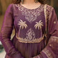 Luxury Partywear Gown with Palazzo & Embroidered Dupatta