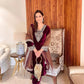 Glamorous Party Look Pure Viscose Velvet Suit Set with Dupatta