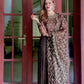 Fancy Party Gown Set in Crush Chinon Silk with Dupatta & Bottom