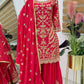 Royal Look Sharara Ensemble with Intricate Embroidery Work