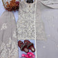 Luxury Grey Party Look Heavy Faux Georgette Plazzo Style Set