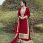 Partywear Fox Georgette Sharara Suit with Dupatta