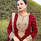 Partywear Fox Georgette Sharara Suit with Dupatta