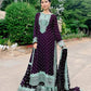Partywear Fox Georgette Sharara Suit with Dupatta
