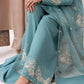 Designer Natural Crepe Farshi Palazzo Set with Bidas Val Moti & 3mm Sequence Embroidery