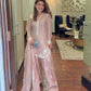 Elegant Partywear Farshi Salwar Set in Pure Roman Silk with Thread & Sequin Work
