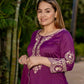 Pure Heavy Natural Crepe Silk Top with Latkan Dori, Sharara Plazzo, and Embroidered Dupatta
