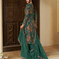 Premium Chinon Silk Digital Print Top and Pant Set with Both Side Embroidery & Lace Border Dupatta
