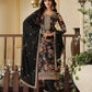 Premium Chinon Silk Digital Print Top and Pant Set with Both Side Embroidery & Lace Border Dupatta