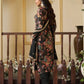 Premium Chinon Silk Digital Print Top and Pant Set with Both Side Embroidery & Lace Border Dupatta