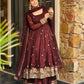Graceful Gold Crazy Fabric Sharara Suit Set with Intricate Embroidery, Sequence Work, and Coordinated Dupatta
