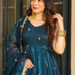 Graceful Gold Crazy Fabric Sharara Suit Set with Intricate Embroidery, Sequence Work, and Coordinated Dupatta