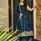 Graceful Gold Crazy Fabric Sharara Suit Set with Intricate Embroidery, Sequence Work, and Coordinated Dupatta