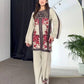 Designer Ready-to-Wear Co-ords in Pure Natural Crepe with Top & Plazzo