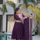 Celebrate in Style with This Exquisite Vichitra Silk Lehenga Choli Featuring Elegant Sequence Work