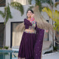 Celebrate in Style with This Exquisite Vichitra Silk Lehenga Choli Featuring Elegant Sequence Work